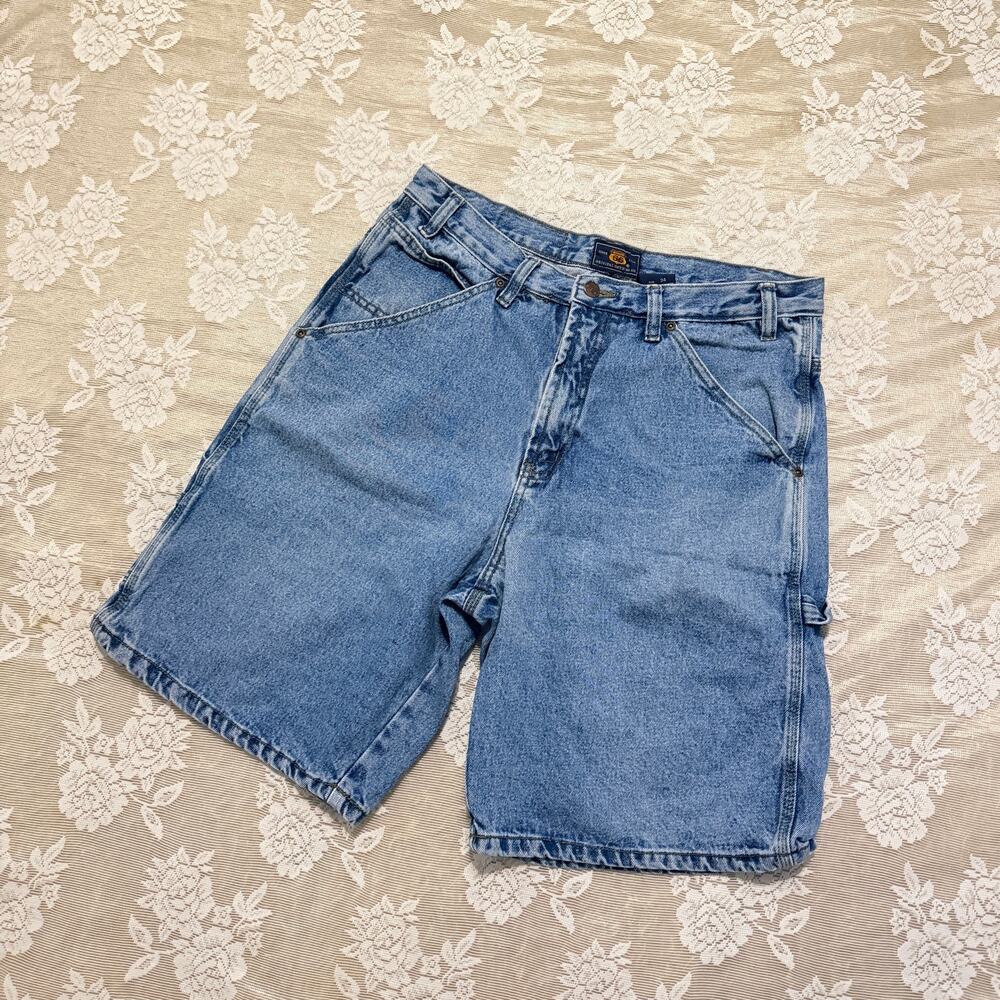 Vintage Route 66 Carpenter Denim Shorts Size 34